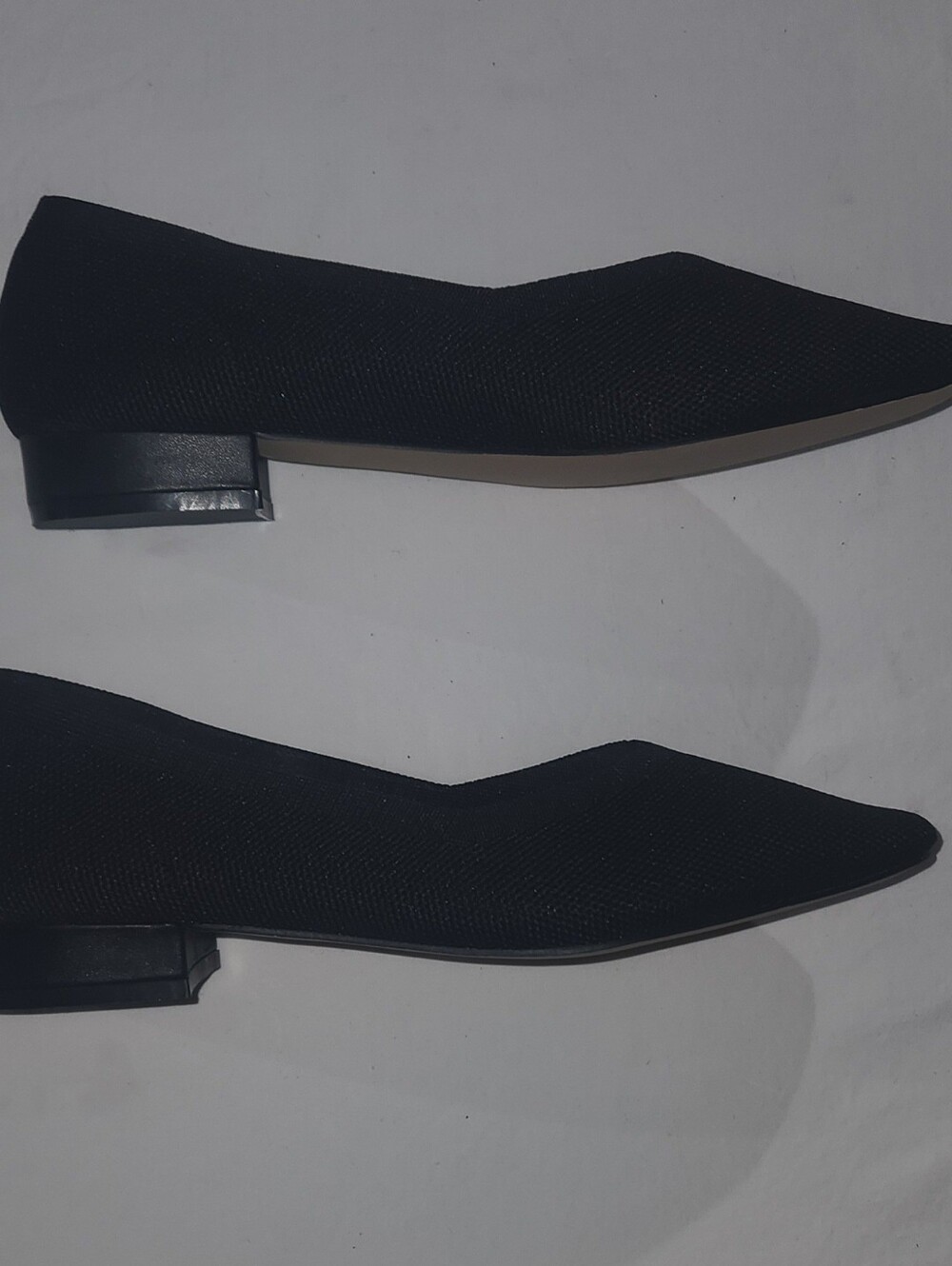 Halston Black Knit Flats Slip On Size 8